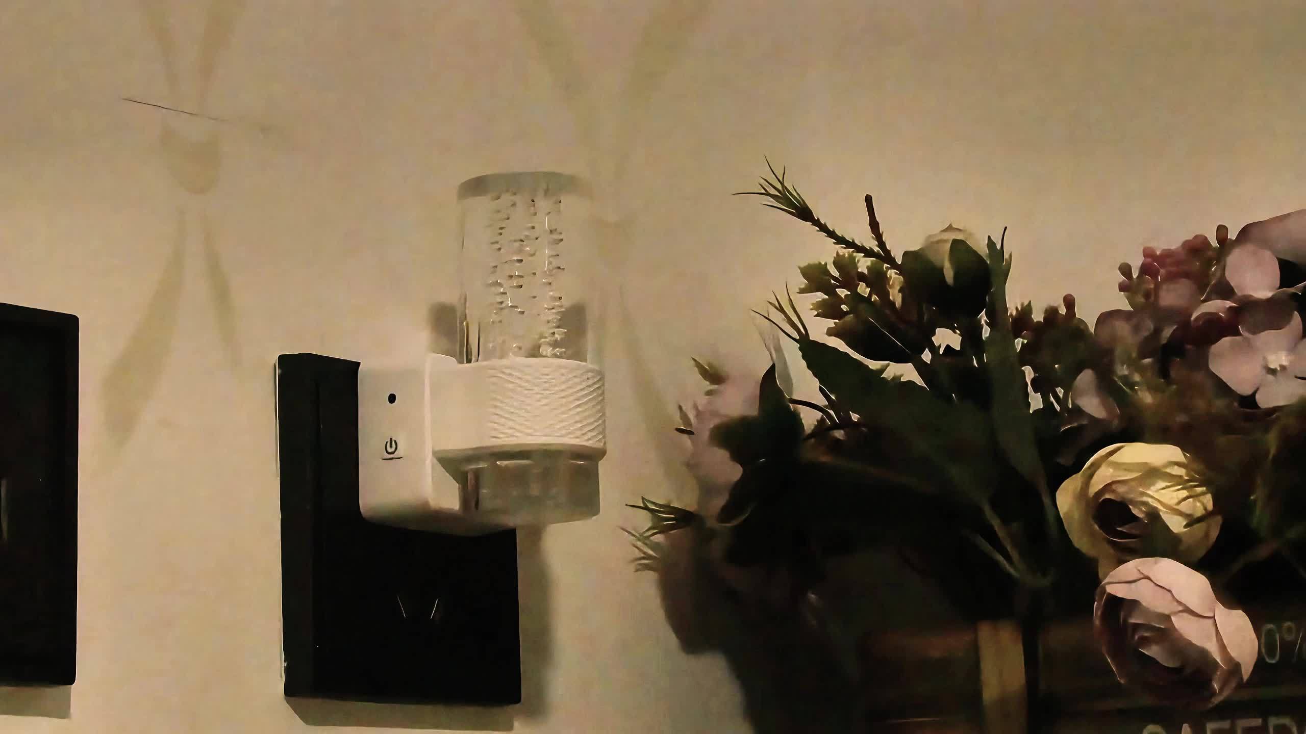 2-Pack LED Night Lights with Wall Plug, 3000K Dimmable Modern Automatic Night Light with Light Sensor for Hallway and Bedroom, Christmas Gift Idea