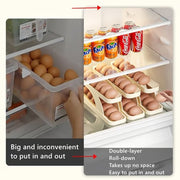🥚 Auto Roll-Down Egg Dispenser Rack
