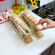🥚 Auto Roll-Down Egg Dispenser Rack