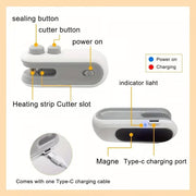 🔥 2-in-1 Mini Bag Sealer & Cutter