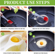 🍳 Fun Shaped Egg Mold Set