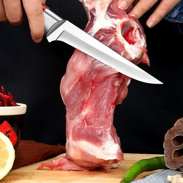 🔪 Hand-Forged Boning Knife + Sheath 🔥