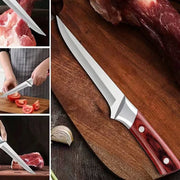 🔪 Hand-Forged Boning Knife + Sheath 🔥