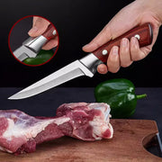 🔪 Hand-Forged Boning Knife + Sheath 🔥