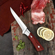 🔪 Hand-Forged Boning Knife + Sheath 🔥