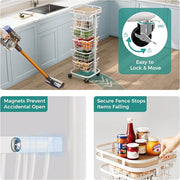 🛒 Rotating 5-Tier Storage Cart