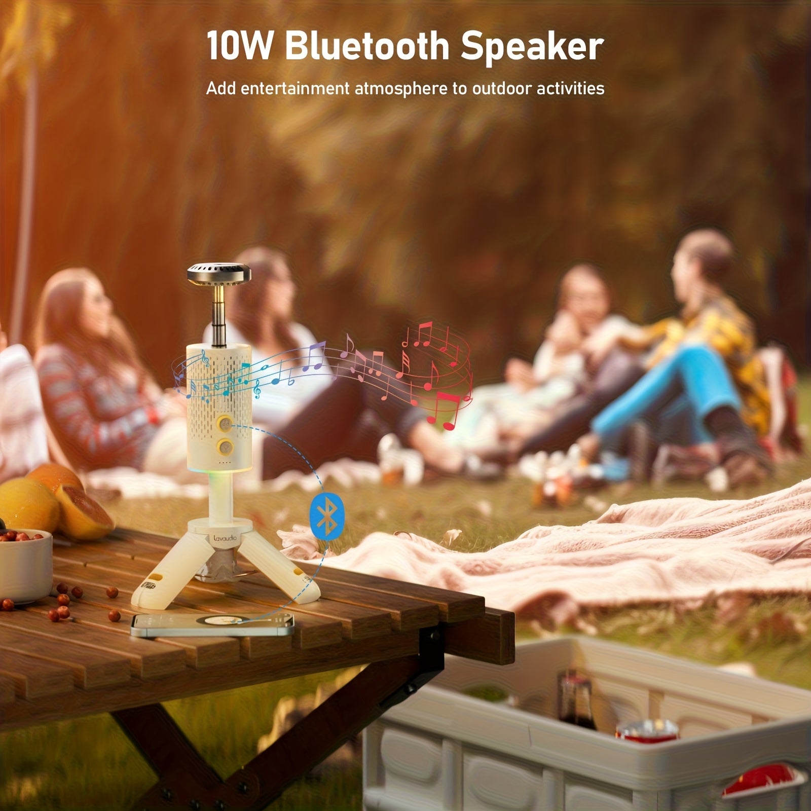 Rechargeable Retractable Camping Light (with Stand), 10, 000mAh RGB Camping Light And Light, Dimmable Flashlight, Foldable Magnetic Tent Light, Classroom Work Light, Emergency Light, Camping Hiking, Camping Light Rechargeable