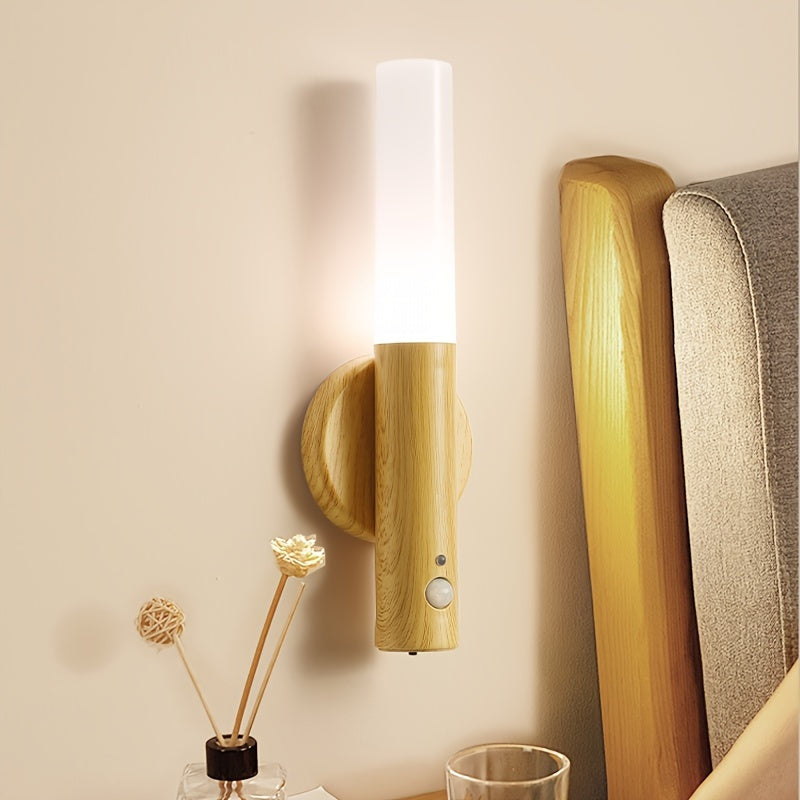 2pcs Rechargeable Motion-activated Night Lights-Charging Wires And Magnetizers-for Energy-Saving LED Lights, Ideal for Bedrooms, Hallways, Stairs, And Bathrooms-Portable, Rechargeable, Magnetized.