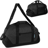 25" Wholesale Black Duffle Bag with a Removable Strap  - Bulk Case of 12 Duffels