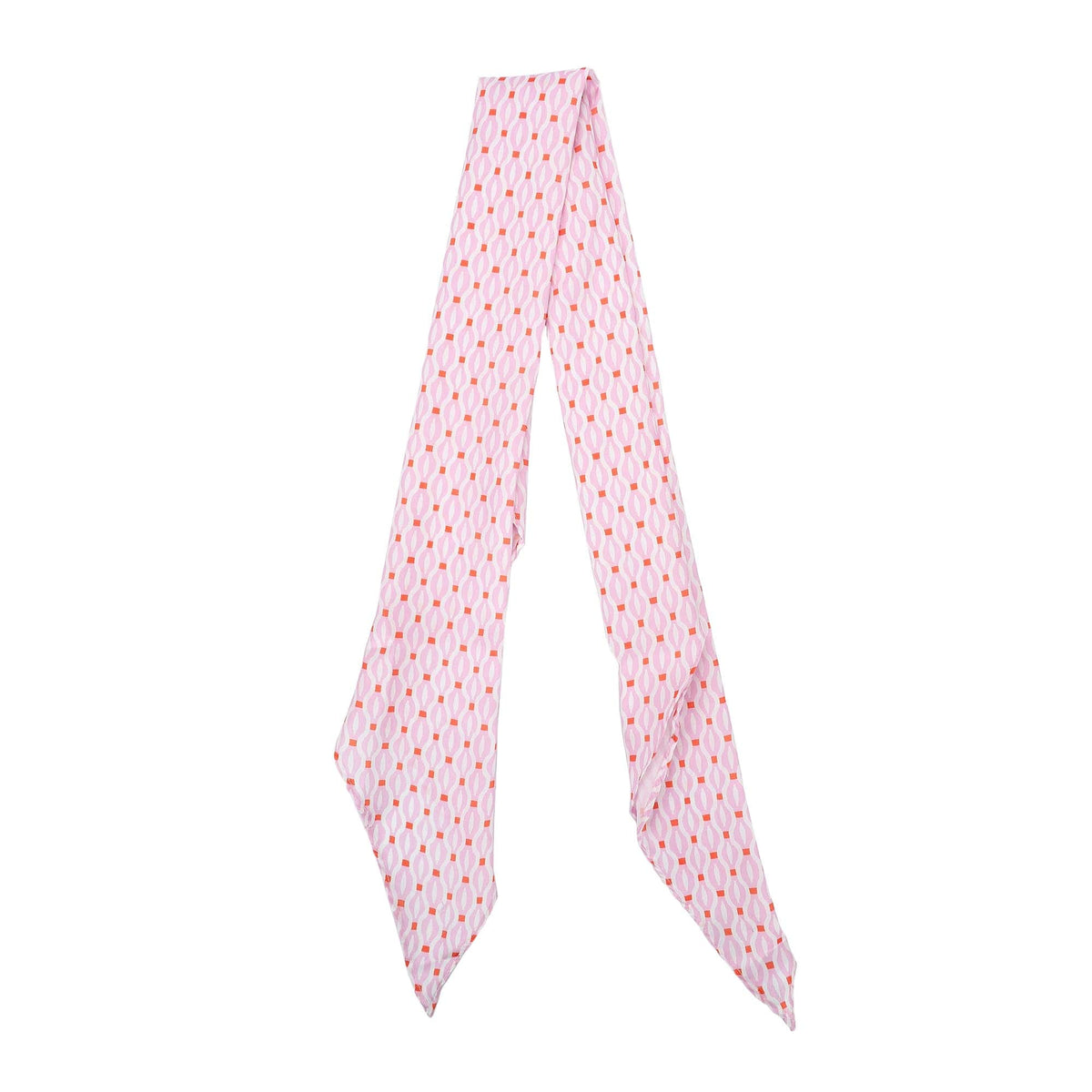 Geo Chic Pink Satin Anything Scarf