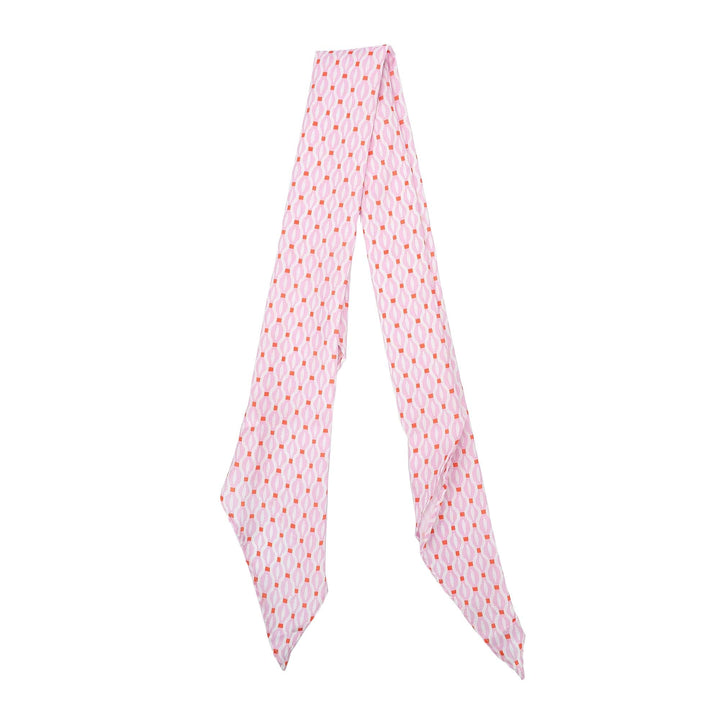 Geo Chic Pink Satin Anything Scarf