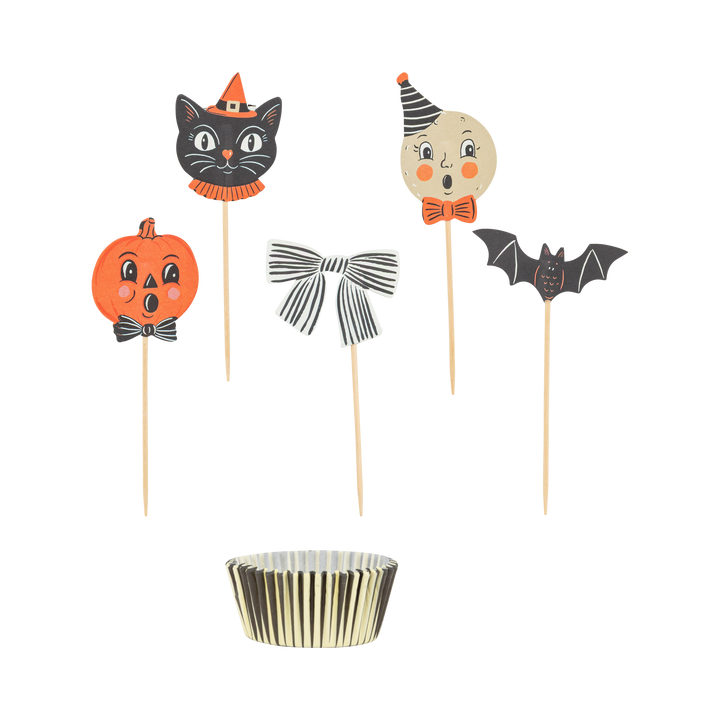 Vintage Halloween Characters Cupcake Kit