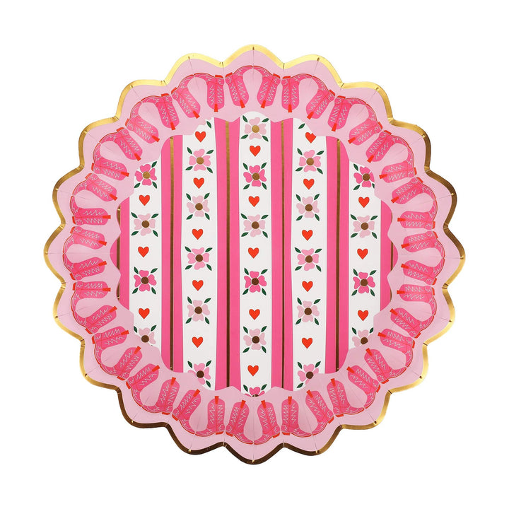 Boot Scoot Blooms Dinner Plates (10 count)