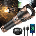 SKYFIRE High-Lumen LED Flashlight with Ignition Lens, Super Bright Tactical Flashlight, Zoom, Five Modes, Essential for Long-Life Camping, Outdoor, Farm Patrol And Emergency Situations