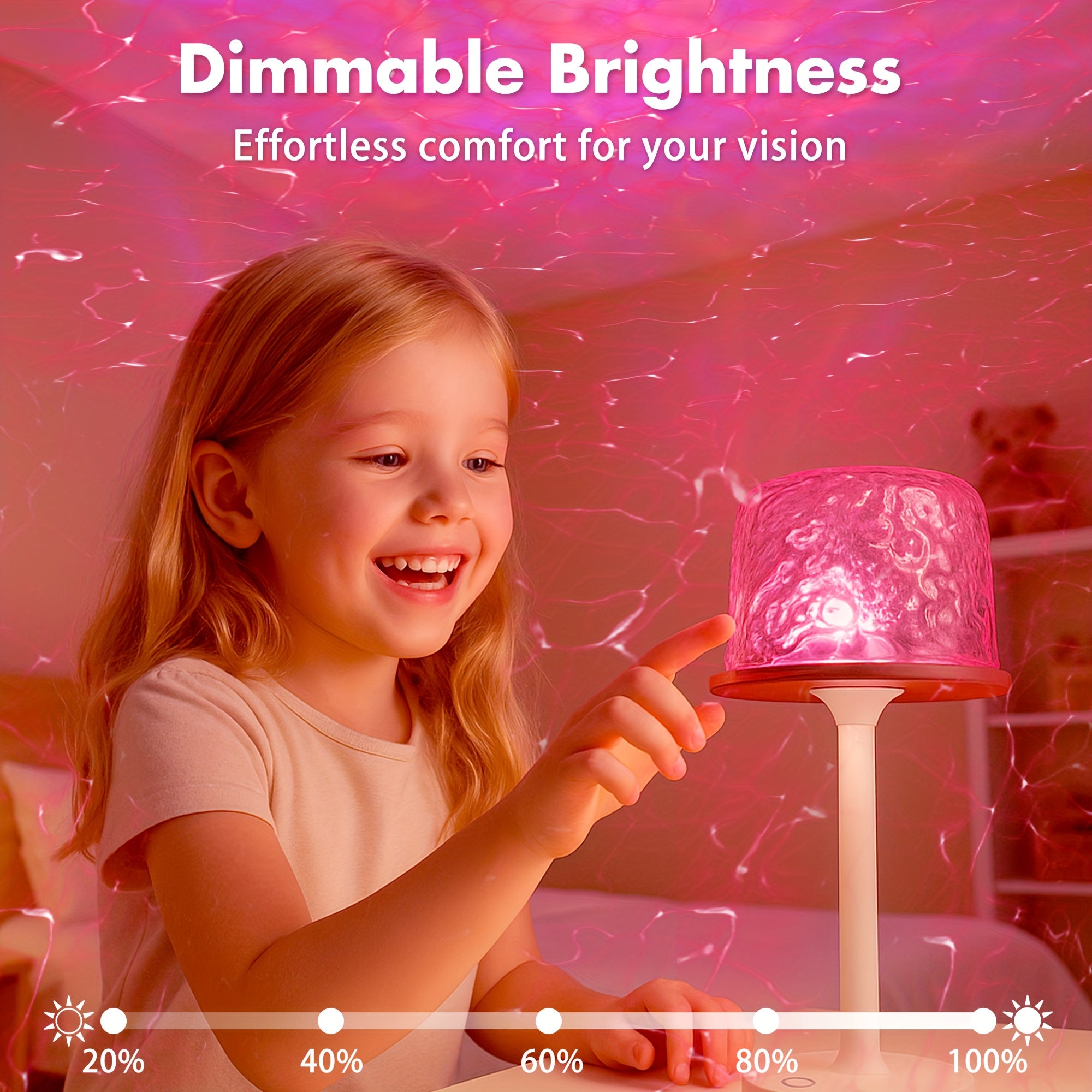 Rechargeable Cordless Shower Light with Remote - 16-Color Changing LED Projector Lamp, Ocean Wave & Water Ripple Light Suitable for Bathroom, Bedroom, Table Lamp with Infrared Remote