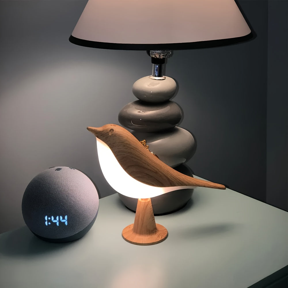 1pc 1pcs Rechargeable Portable Bird Night Light Suitable for Bedside, Camping - Dimmable Touch Control with 3 Color Temperatures, Aromatherapy-Compatible, Hangable Bedtime Light, - for & s