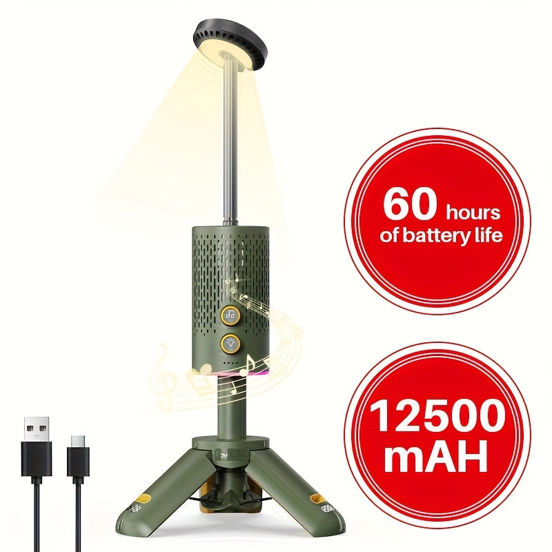 Rechargeable Retractable Camping Light (with Stand), 10, 000mAh RGB Camping Light And Light, Dimmable Flashlight, Foldable Magnetic Tent Light, Classroom Work Light, Emergency Light, Camping Hiking, Camping Light Rechargeable