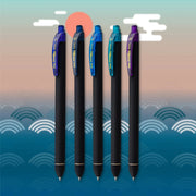 Pentel EnerGel Kuro Shades Packs, Liquid Gel Pen, 0.7mm, Assorted Ink