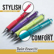 Pentel Twist-Erase III Mechanical Pencil, 4-packs